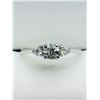 Image 1 : 43) 14K WHITE GOLD DIAMOND RING