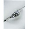 Image 2 : 43) 14K WHITE GOLD DIAMOND RING