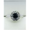 Image 1 : 48) 10K WHITE GOLD BLACK & WHITE DIAMOND RING