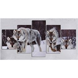 NEW 5PC FRAMED WOLF SHOWHOME