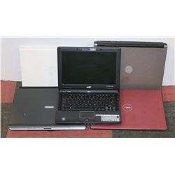 LOT OF 5 STORAGE LOCKER FIND LAPTOPS FOR REPAIR