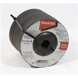 15PC MAKITA METAL GRINDING WHEELS.