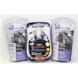 BOX WITH NEW USB A TO B CABLES, & MORE