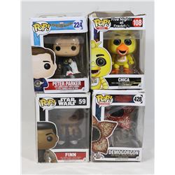 LOT OF 4 FUNKO POPS