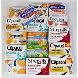 BAG OF ASSORTED THROAT LOZENGES.