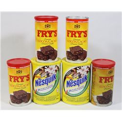 BAG OF ASSORTED BRAND COCOA PRODUCTS.