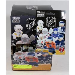 BOX OF SERIES 2 NHL BUILDABLE FIGURINES.