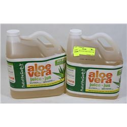 LOT OF TWO ALOE VERA JUICE 3.78L