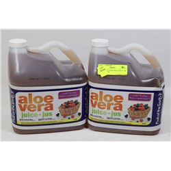 LOT OF TWO ALOE VERA JUICE 3.78L - WILD BERRY.
