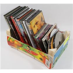 CRATE OF DVDS / CDS
