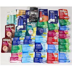 BAG OF ASSORTED LIP CARE.