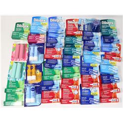 BAG OF ASSORTED LIP CARE.