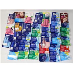 BAG OF ASSORTED LIP CARE.