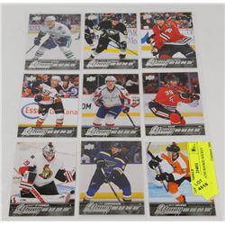 9 YOUNG GUNS ROOKIE HOCKEY CARDS.