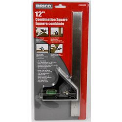 NEW! 12" COMBINATION SQUARE