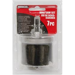 NEW! 7PC HOLE SAW SET