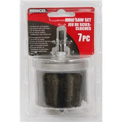 NEW! 7PC HOLE SAW SET
