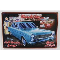NEW! 12" X 8" MUSCLE CAR GARAGE METAL SIGN
