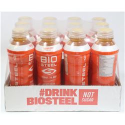 CASE OF BIOSTEEL SUGAR FREE SPORTS DRINK ORANGE.