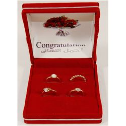 LOT OF 4 LADIES RINGS SET