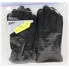 Image 1 : 2PK MENS LEATHER GLOVES SMALL.