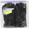 Image 1 : 2PK MENS LEATHER GLOVES LARGE.