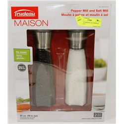 TRUDEAU MAISON 2-PC PEPPER & SALT MILL -