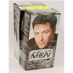 3 NEW BOXES OF JUST FOR MEN REAL BLACK FOR