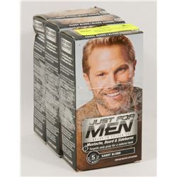 3 NEW BOXES OF JUST FOR MEN SANDY BLOND FOR