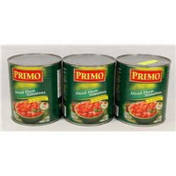 3 X 2.84L CANS OF DICED PLUM TOMATOES B/B 2020