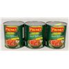 Image 1 : 3 X 2.84L CANS OF DICED PLUM TOMATOES B/B 2020