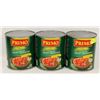 Image 1 : 3 X 2.84L CANS OF DICED PLUM TOMATOES B/B 2020