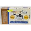 Image 1 : NEW COPPERLUX 2QT SAUCE PAN.