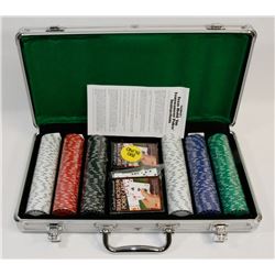 NEW TEXAS HOLD EM TOURNAMENT POKER SET IN METAL