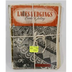 COLLECTION OF VERY OLD CROCHET BOOKS