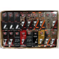 FLAT OF WILSON RECLAIMED GOLF BALLS.