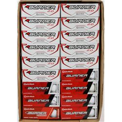 FLAT OF TAYLORMADE BURNER RECLAIMED GOLF BALLS.