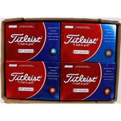 FLAT OF TITLEIST DT CARRY RECLAIMED GOLF BALLS.