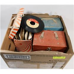 45 SPEED RECORDS WITH CASES.
