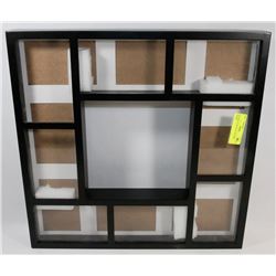 SQUARE GLASS DUAL PICTURE FRAME.