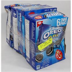 LOT OF 4 BOXES OF OREO MINIS.