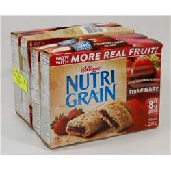 LOT OF 4 STRAWBERRY NUTRIGRAIN BARS