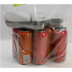 BAG OF ASSORTED ENERGY DRINKS.