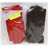 Image 1 : 2PK LADIES LEATHER GLOVES MEDIUM.