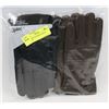 Image 1 : 2PK LADIES LEATHER GLOVES MEDIUM.