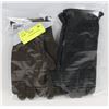 Image 1 : 2PK LADIES LEATHER GLOVES SMALL.