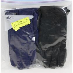 2PK LADIES LEATHER GLOVES X-LARGE.