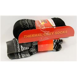 2PK MENS COZY HEAT WAVE SOCKS