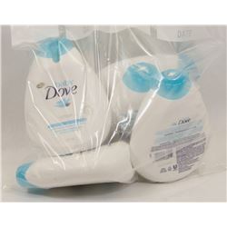 BAG OF DOVE RICH MOISTURE BABY LOTION.