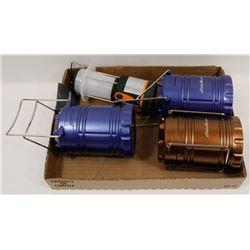 LOT OF 4 EDDIE BAUER 100 LUMEN CAMP LANTERNS